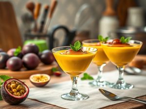 Mousse Sobremesa de Maracujá Tropical