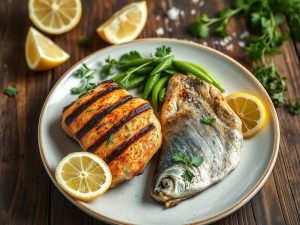 Peixe ou Frango: Qual é Mais Proteico?