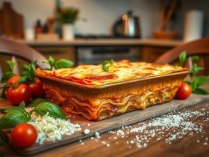 Lasanha Deliciosa com Presunto e Queijo