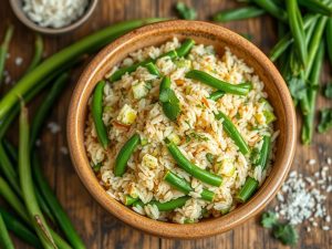 Arroz com Feijão Verde Tropical