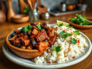 Feijoada com Arroz Tropical