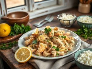 Strogonoff Rápido de Frango com Toque de Limão