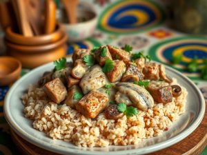 Strogonoff Fit de Carne com Toque Brasileiro
