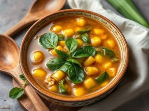 Caldo de Kenga com Milho da Terra