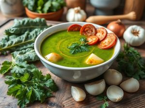 Caldo Verde com Mandioca Tropical