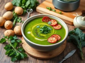 Caldo Verde Simples Batido no Liquidificador