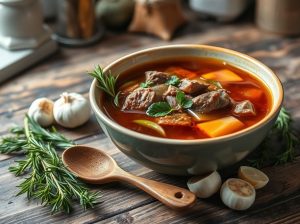 Caldo de Picanha Suculento com Ervas