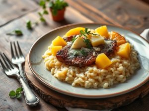 Risoto File com Gorgonzola Tropical