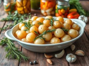 Batatas na Conserva com Ervas Aromáticas