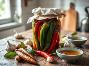 Pimenta em Conserva no Óleo com Toque Brasileiro