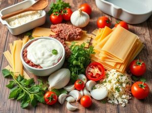 Os Melhores Ingredientes para Lasanha de Carne Moída com Molho Branco