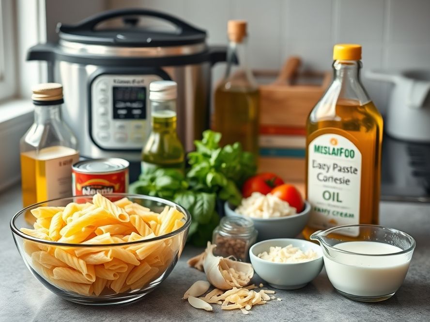 Os Melhores Ingredientes para Macarrão Cremoso na Panela de Pressão